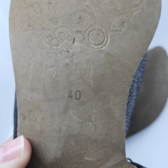 Unity in Diversity Panache gunmetal metallic glitter ankle boots EU 40 US 9 - Picture 9 of 12